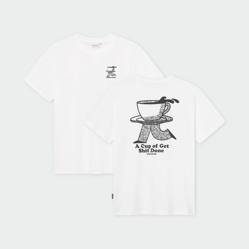 T-Shirt Stockholm Coffee Runner White