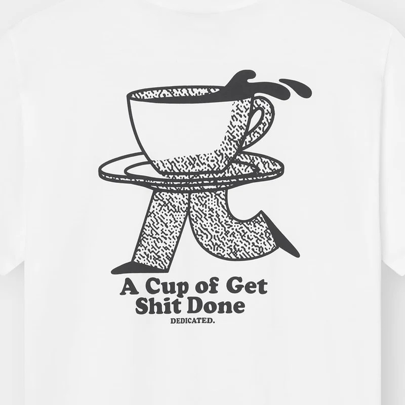 T-Shirt Stockholm Coffee Runner White