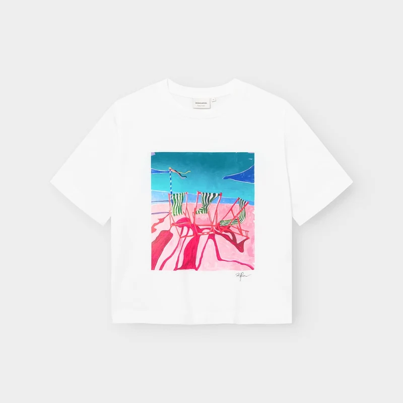 T-Shirt Vadstena Deck Chairs White