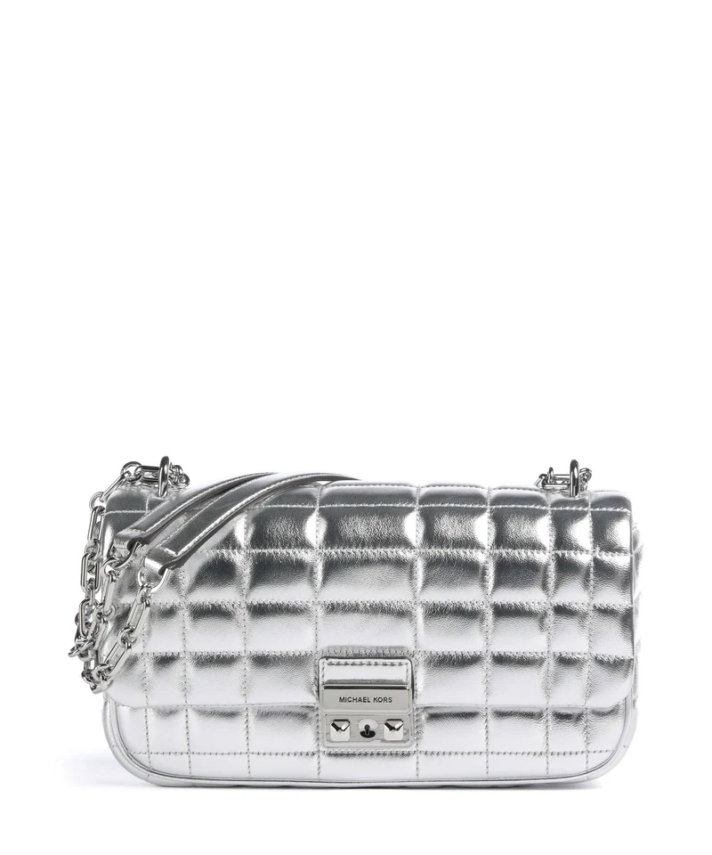 Michael Kors Tribeca Schultertasche silver