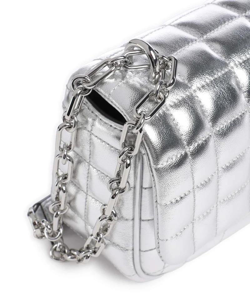 Michael Kors Tribeca Schultertasche silver