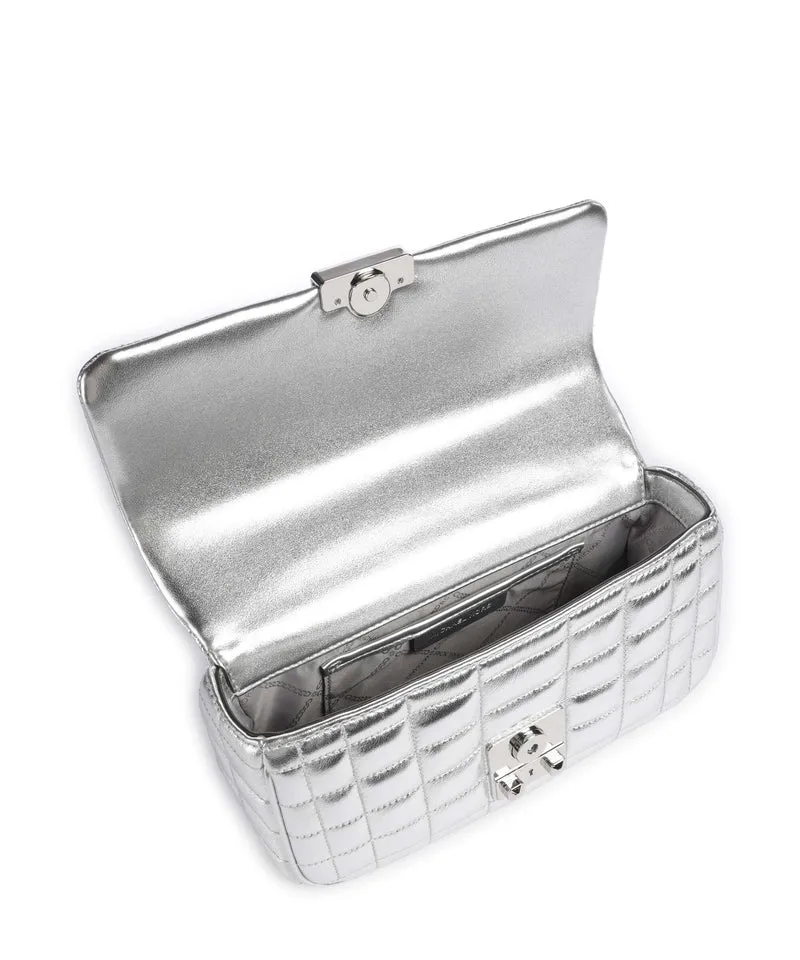 Michael Kors Tribeca Schultertasche silver