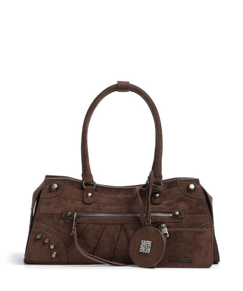 Steve Madden BRAVYN-S Schultertasche chocolate/silver