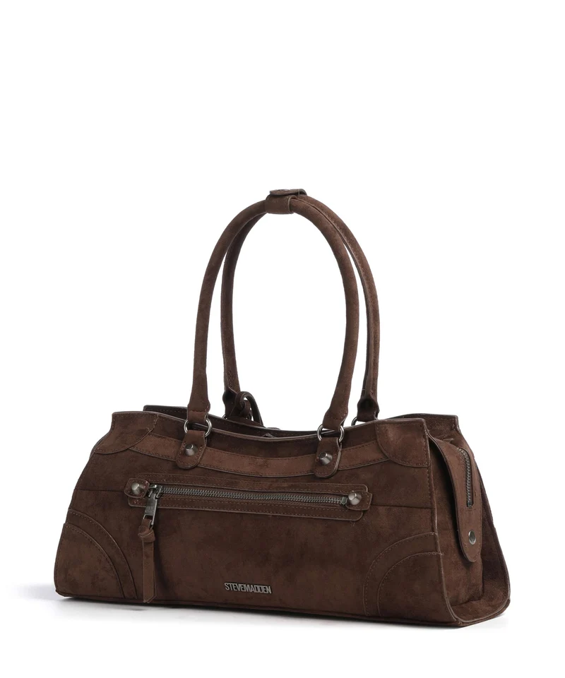 Steve Madden BRAVYN-S Schultertasche chocolate/silver