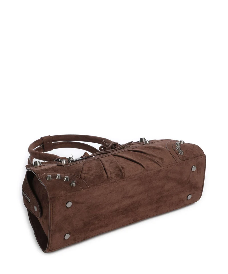Steve Madden BRAVYN-S Schultertasche chocolate/silver