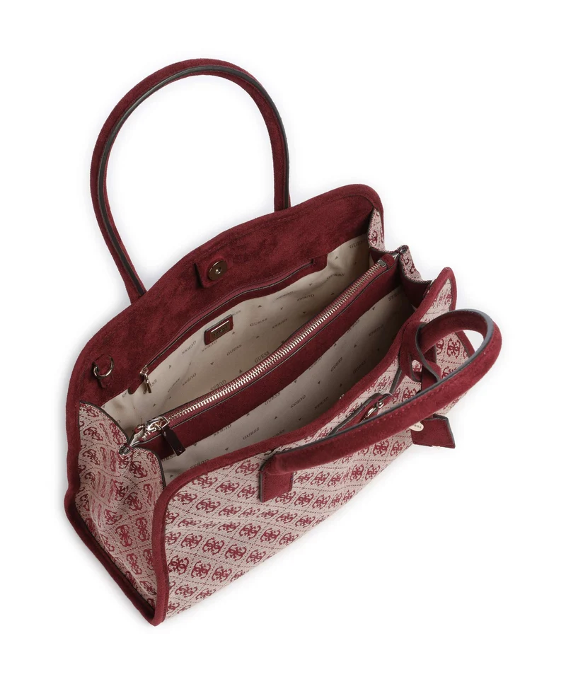 Guess Samantha Girlfriend Handtasche merlot logo