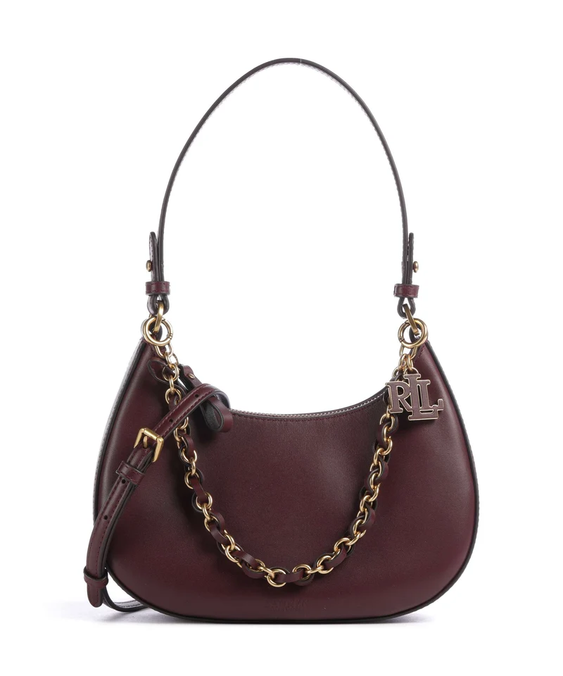 Lauren Ralph Lauren Marcy Medium Schultertasche dark garnet