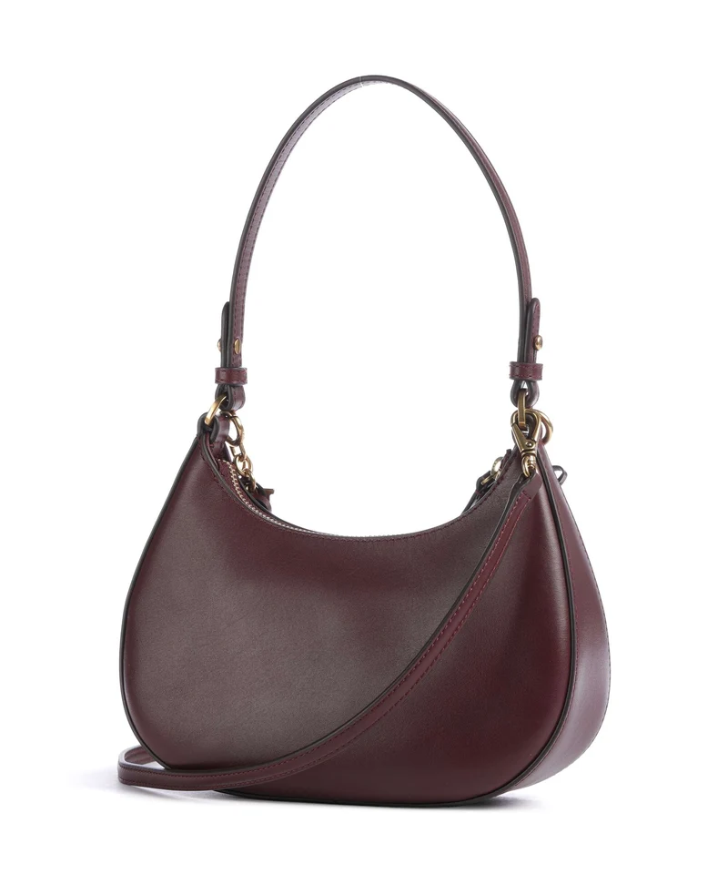 Lauren Ralph Lauren Marcy Medium Schultertasche dark garnet