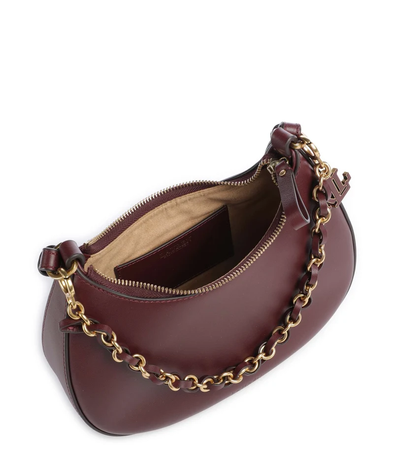 Lauren Ralph Lauren Marcy Medium Schultertasche dark garnet