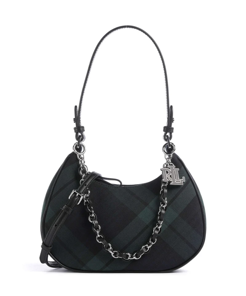Lauren Ralph Lauren Marcy Small Schultertasche black watch tartan