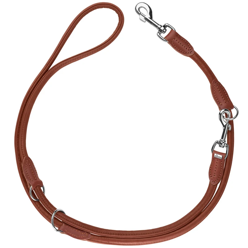ARVIKA Set Halsband & Leine | cognac