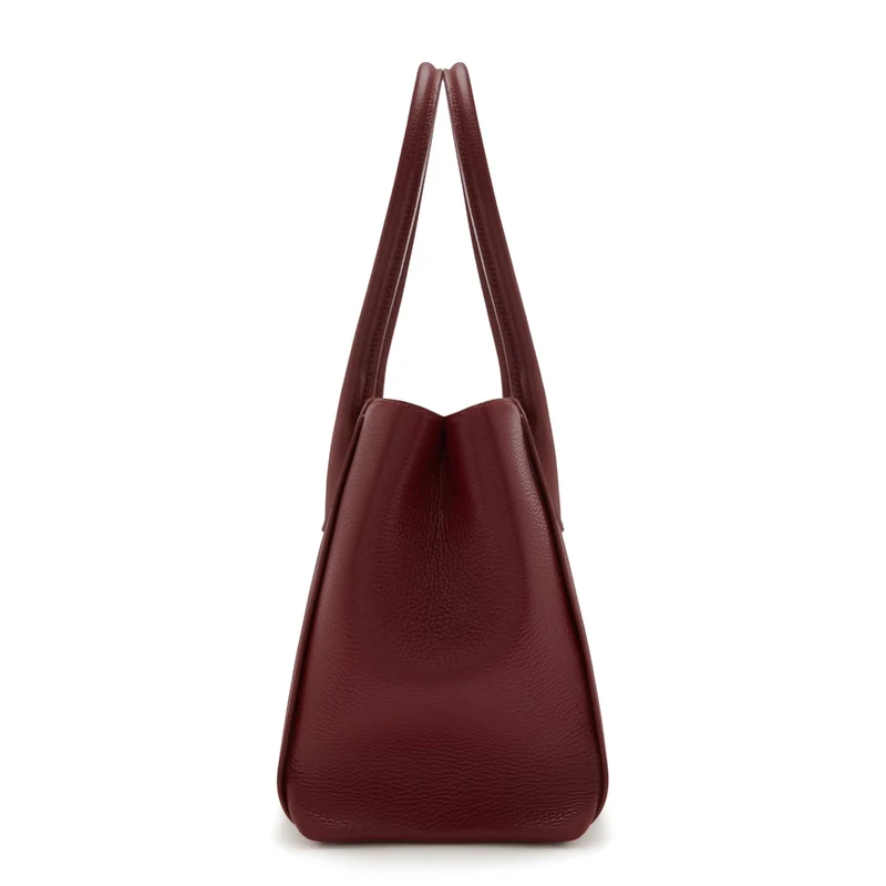 Isabel Bernard Honoré Cloe Midi Bordeaux Kalbsleder Handtasche IB25082-052