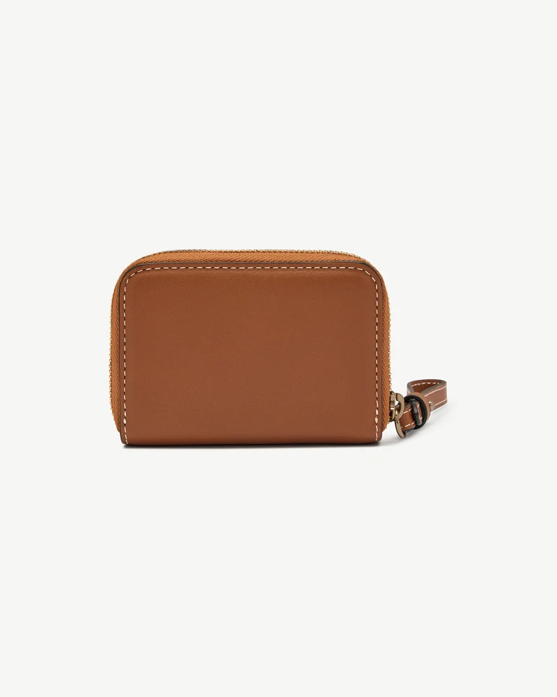 Corda Zip Around Wallet - Chestnut