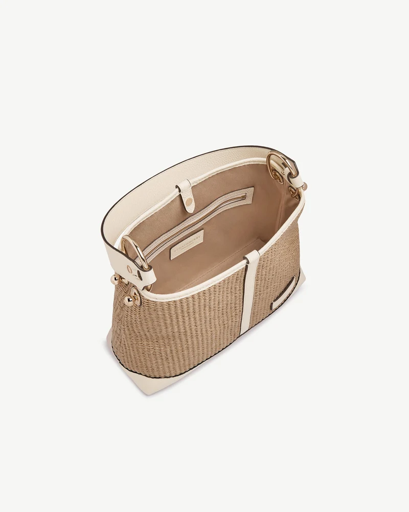 Lana Hobo - Vanilla/Natural Raffia
