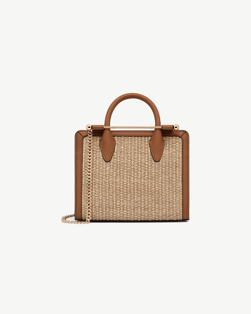 Mini Tote - Tan/Natural Raffia