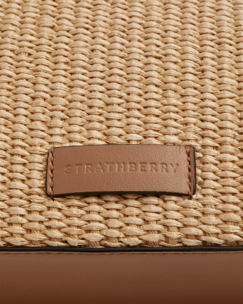 Mini Tote - Tan/Natural Raffia