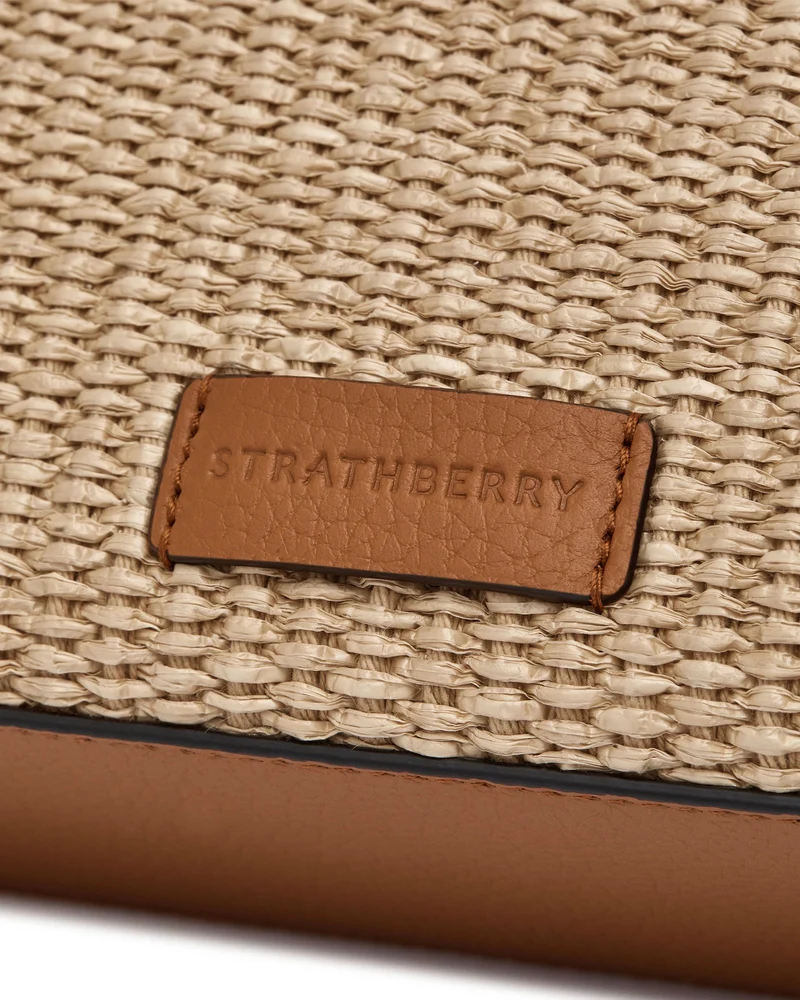 Mini Tote - Tan/Natural Raffia