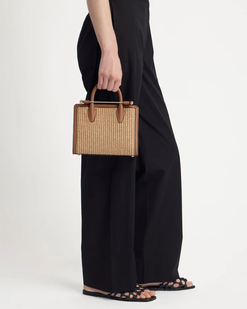Mini Tote - Tan/Natural Raffia