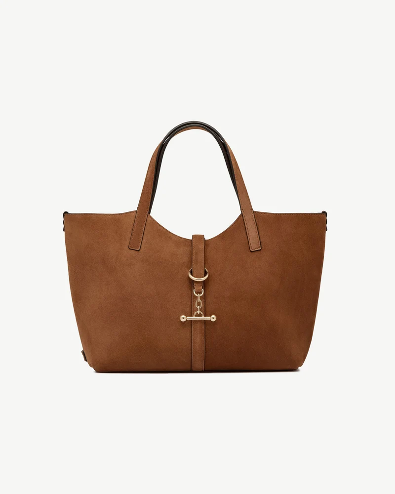 Kite Tote Midi - Tan Suede