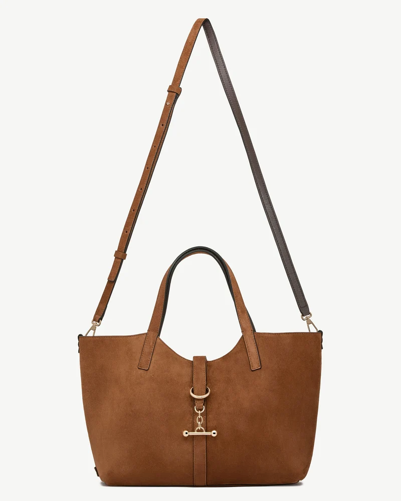 Kite Tote Midi - Tan Suede