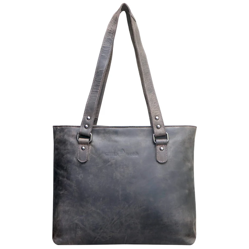 Olivia Henkeltasche Leder Shopper Tasche Tote Bag Schultertasche Damen