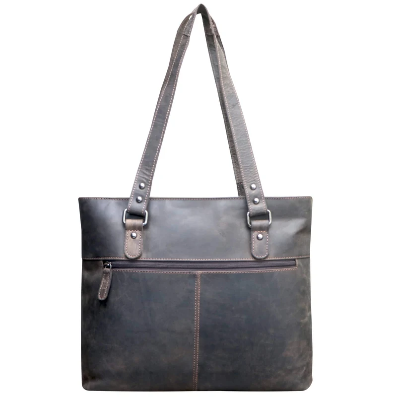 Olivia Henkeltasche Leder Shopper Tasche Tote Bag Schultertasche Damen
