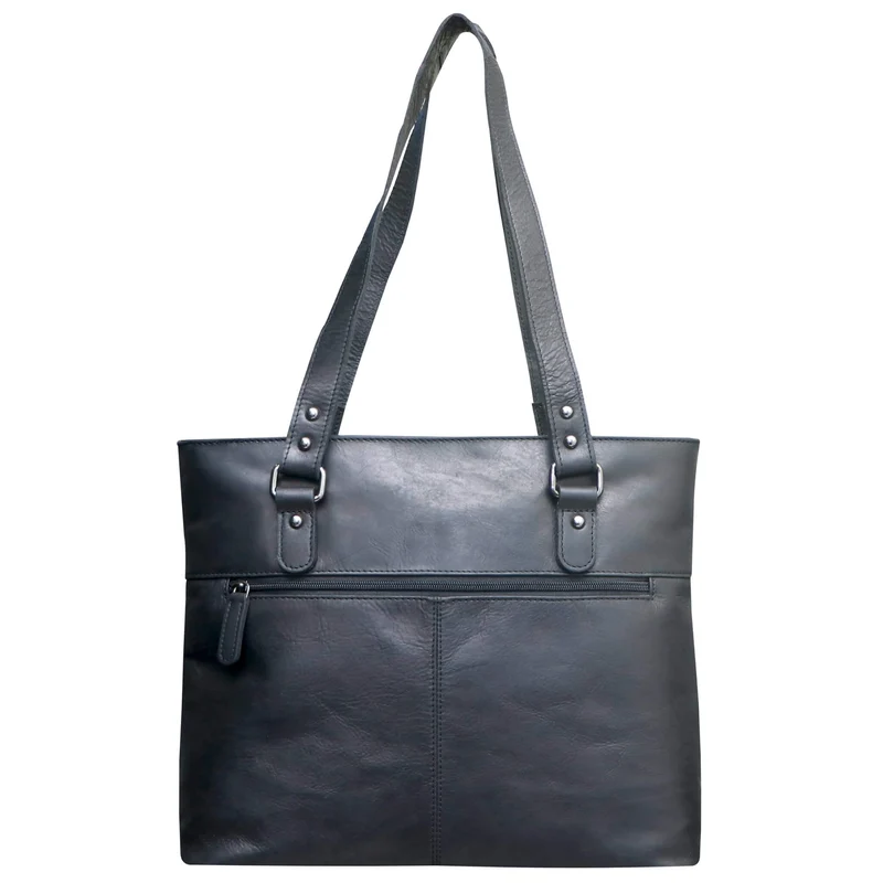 Olivia Henkeltasche Leder Shopper Tasche Tote Bag Schultertasche Damen