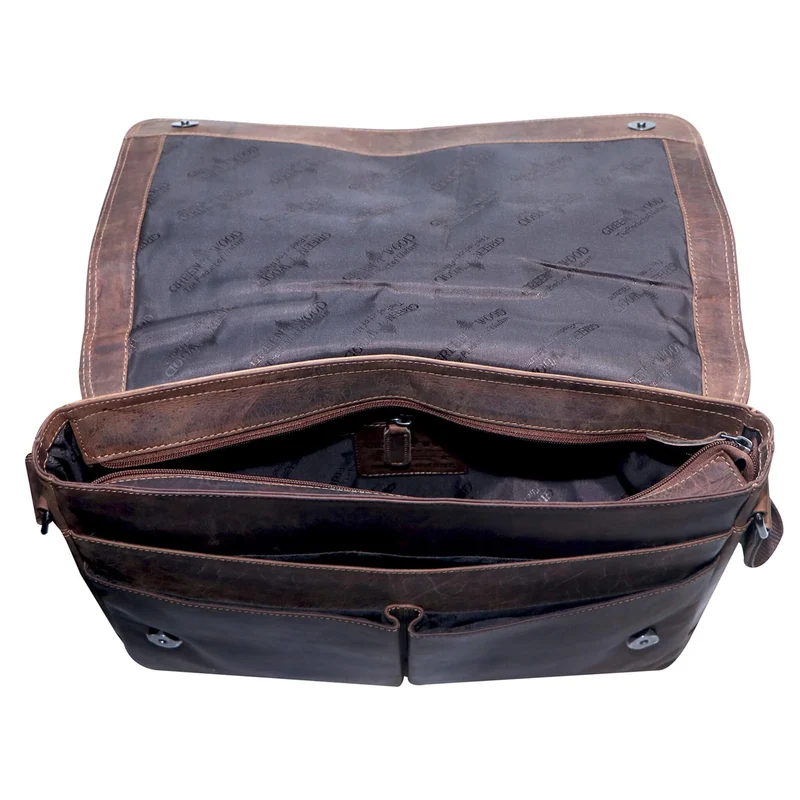 Leo Umhängetasche Damen Groß Schultertasche Herren Laptoptasche 15,6"