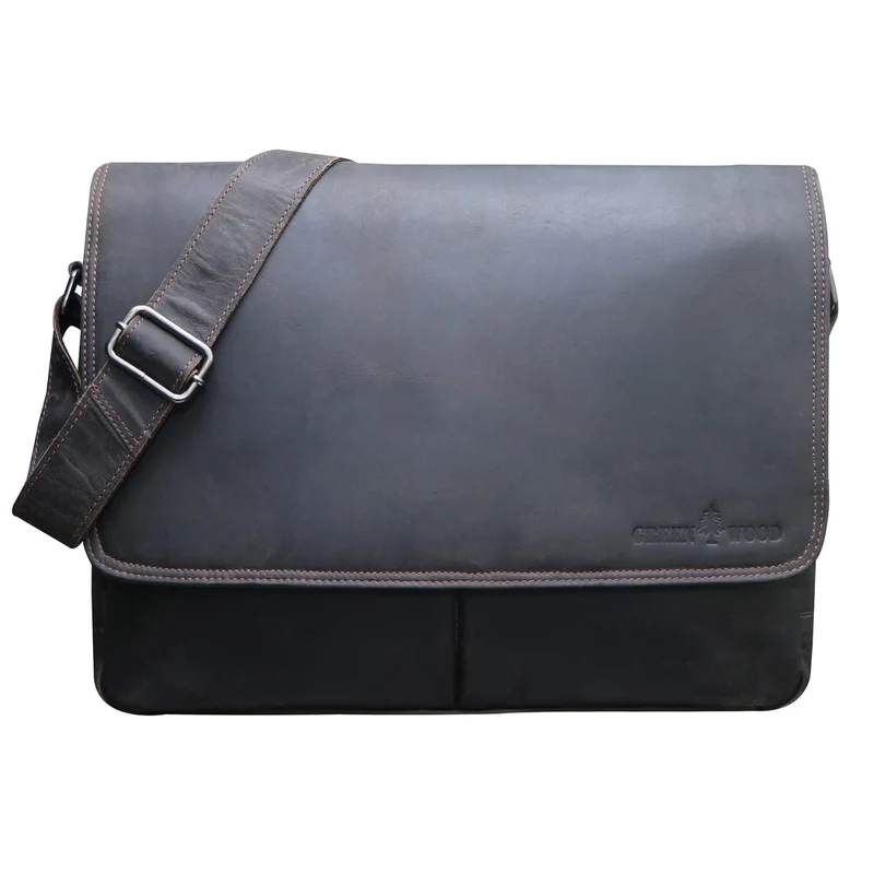 Leo Umhängetasche Damen Groß Schultertasche Herren Laptoptasche 15,6"