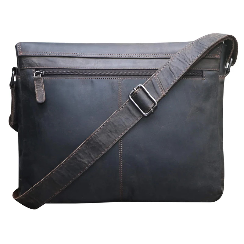 Leo Umhängetasche Damen Groß Schultertasche Herren Laptoptasche 15,6"