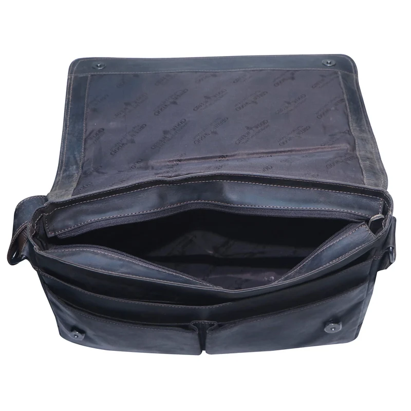 Leo Umhängetasche Damen Groß Schultertasche Herren Laptoptasche 15,6"