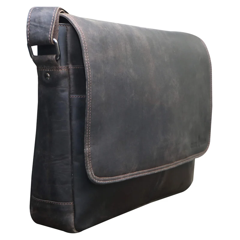 Leo Umhängetasche Damen Groß Schultertasche Herren Laptoptasche 15,6"