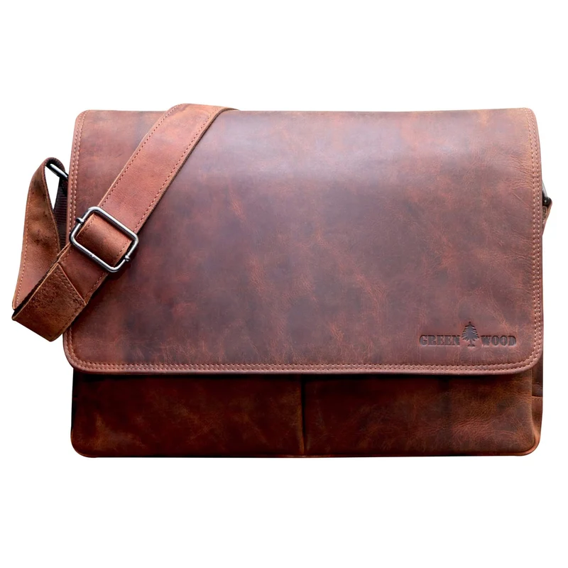 Leo Umhängetasche Damen Groß Schultertasche Herren Laptoptasche 15,6"