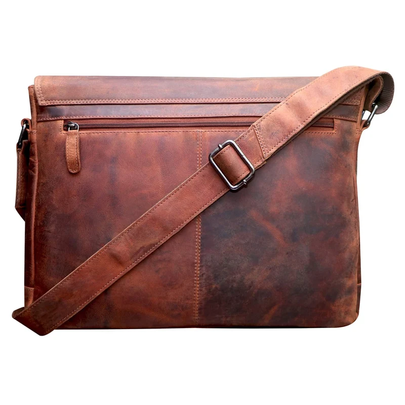 Leo Umhängetasche Damen Groß Schultertasche Herren Laptoptasche 15,6"