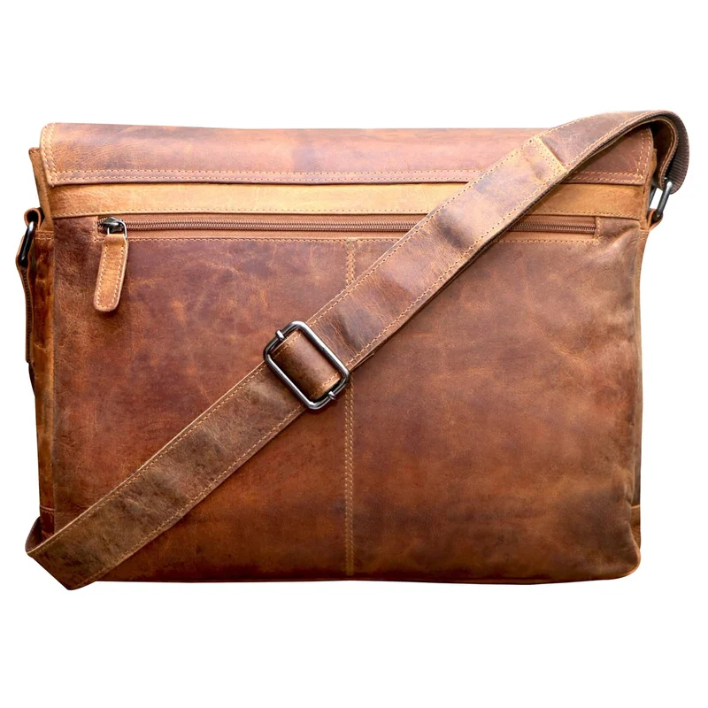 Leo Umhängetasche Damen Groß Schultertasche Herren Laptoptasche 15,6"