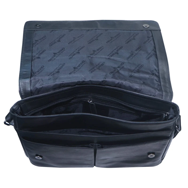 Leo Umhängetasche Damen Groß Schultertasche Herren Laptoptasche 15,6"