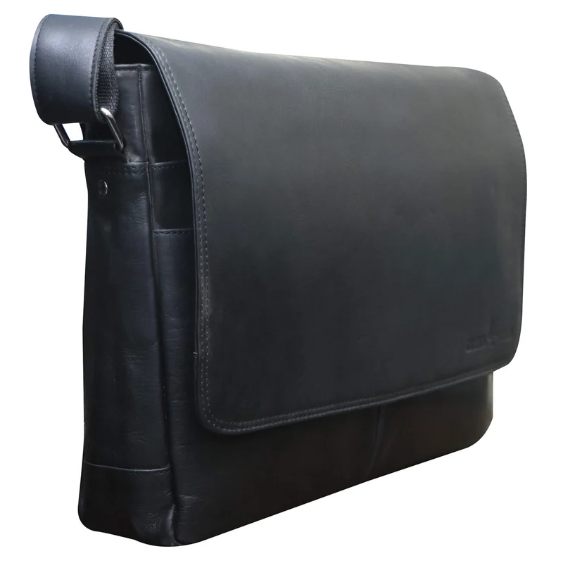 Leo Umhängetasche Damen Groß Schultertasche Herren Laptoptasche 15,6"