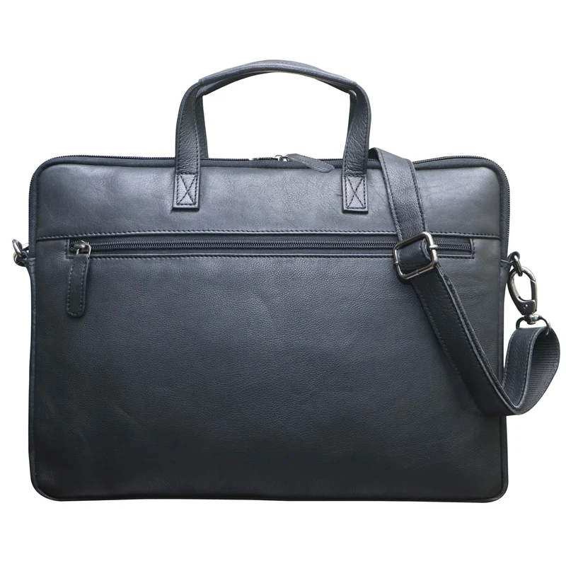Fred Laptoptasche 13 Zoll Leder mit abnehmbarem Schultergurt Macbook Air Hülle