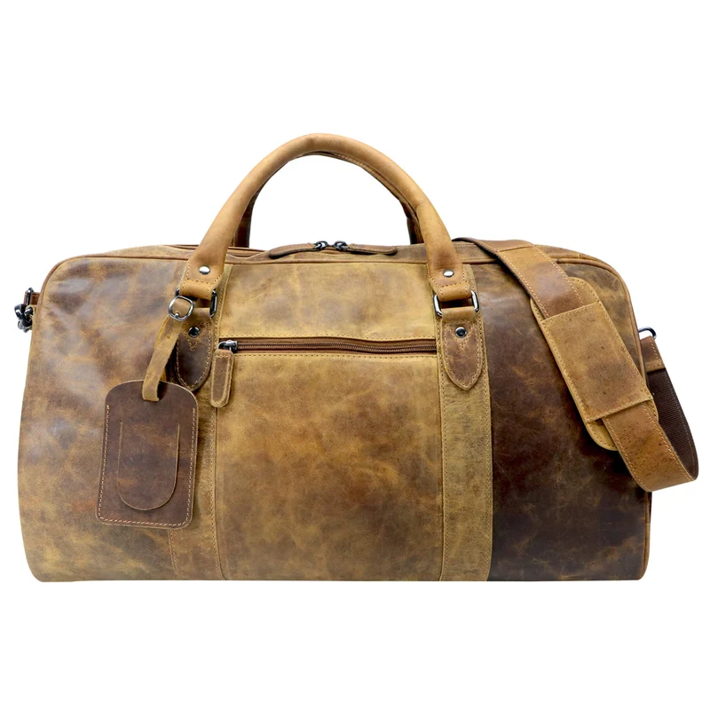 Jacob Weekender Männer Leder Reisetasche Damen Duffle Tasche Groß