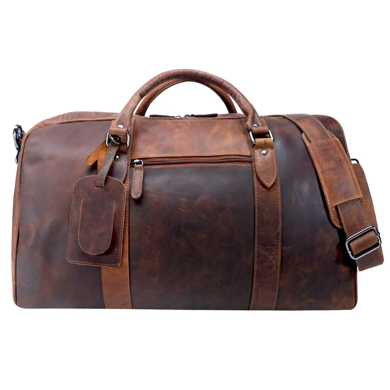 Jacob Weekender Männer Leder Reisetasche Damen Duffle Tasche Groß