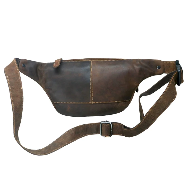 Gina Gürteltasche Damen Leder Bauchtasche Herren Tasche Crossbody