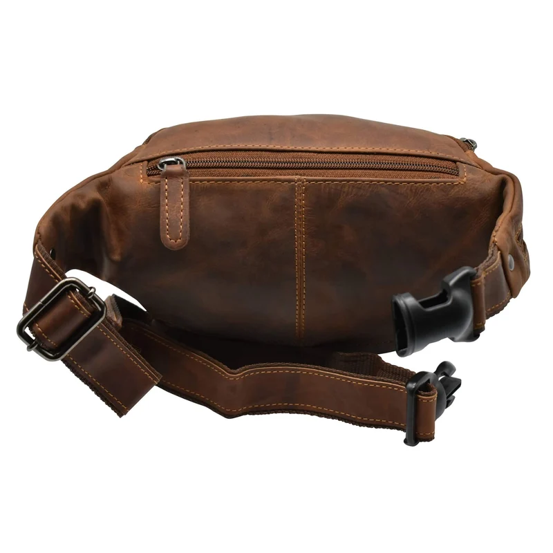 Gina Gürteltasche Damen Leder Bauchtasche Herren Tasche Crossbody