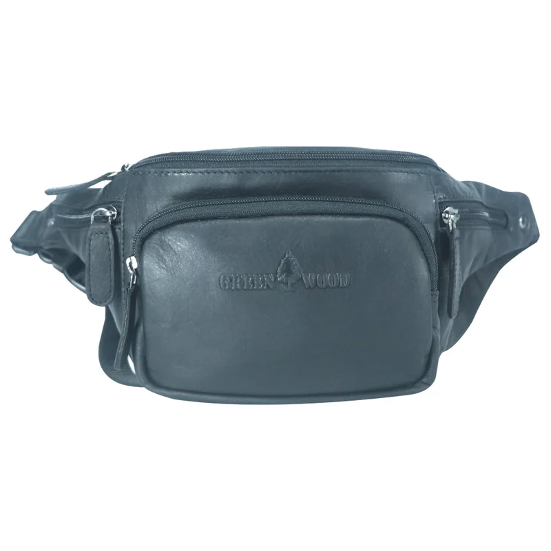 Gina Gürteltasche Damen Leder Bauchtasche Herren Tasche Crossbody