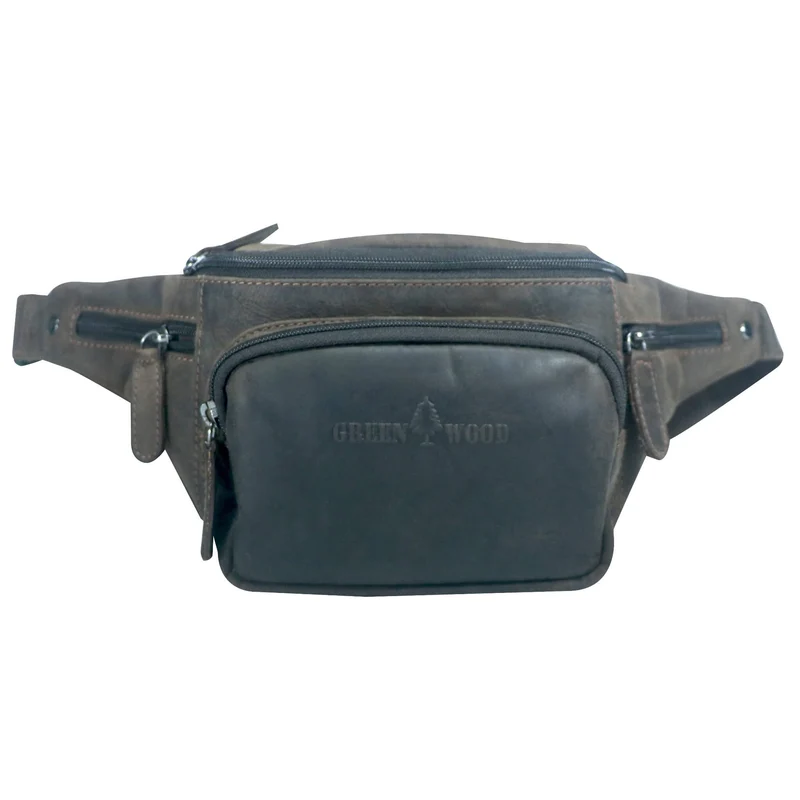 Gina Gürteltasche Damen Leder Bauchtasche Herren Tasche Crossbody
