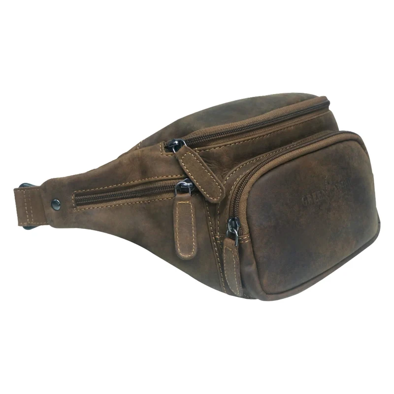 Gina Gürteltasche Damen Leder Bauchtasche Herren Tasche Crossbody