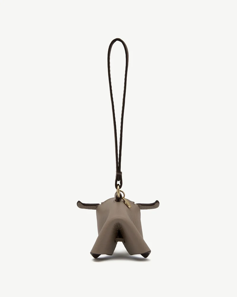 Bag Charm - Highland Cow Taupe