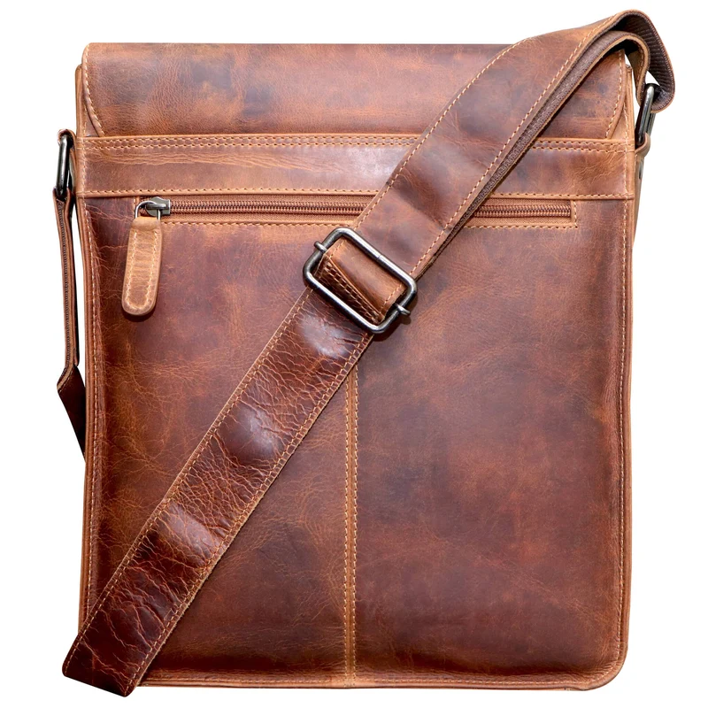 Hetwig Ledertasche Herren Kleine Umhängetasche Damen Crossbody Bag