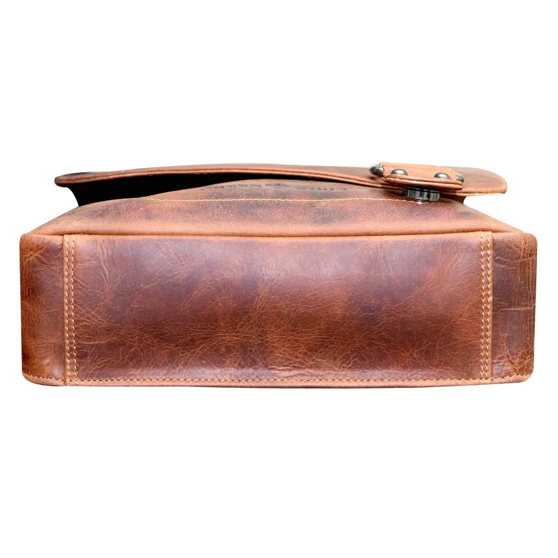 Hetwig Ledertasche Herren Kleine Umhängetasche Damen Crossbody Bag