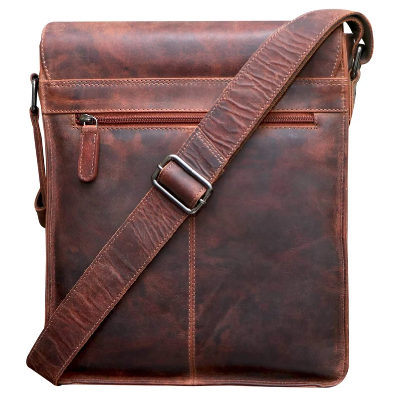 Hetwig Ledertasche Herren Kleine Umhängetasche Damen Crossbody Bag