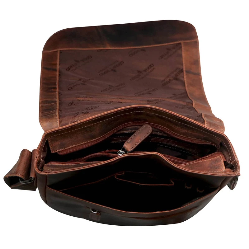 Hetwig Ledertasche Herren Kleine Umhängetasche Damen Crossbody Bag